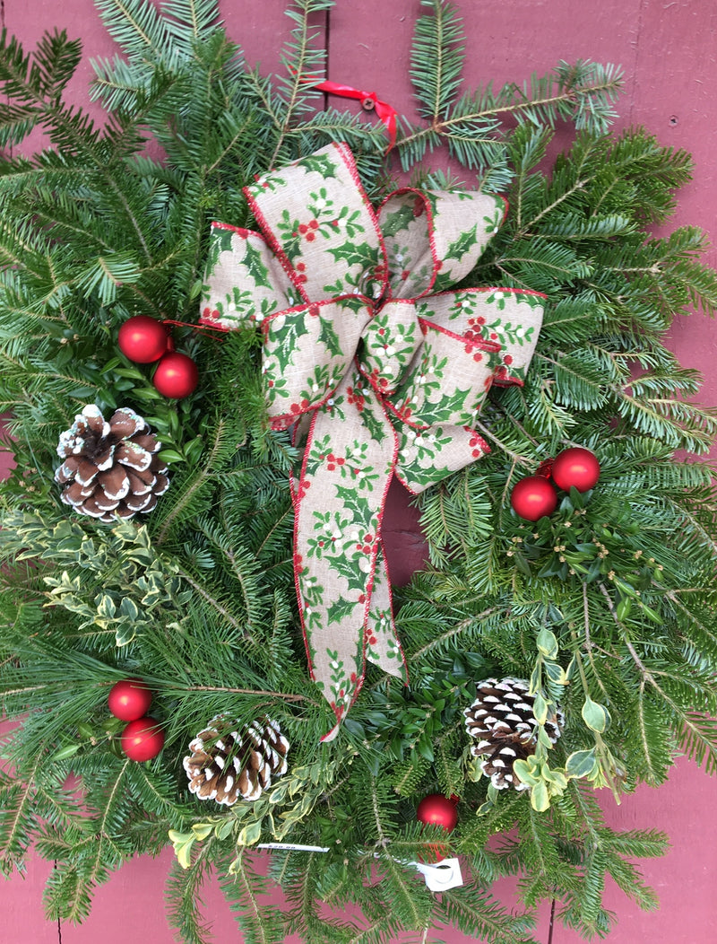 Decorated Christmas Wreath